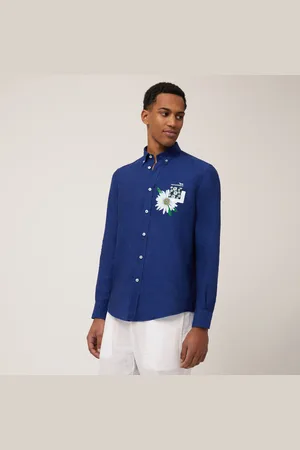 HARMONT&BLAINE Camisa de lino colección cápsula Mare, , Tamaño: L