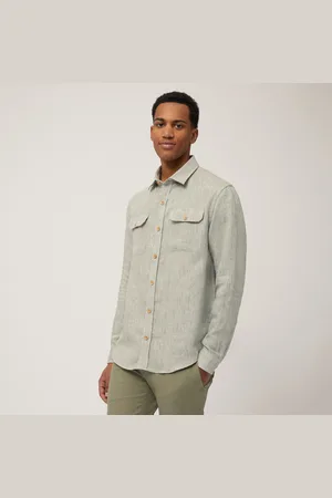 HARMONT&BLAINE Sobrecamisa de lino, , Tamaño: L