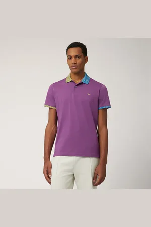 HARMONT&BLAINE Polo de algodón con doble estampado, , Tamaño: L
