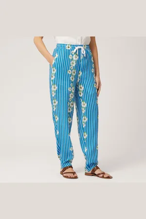 HARMONT&BLAINE Pantalón con rayas y margaritas, , Tamaño: 42