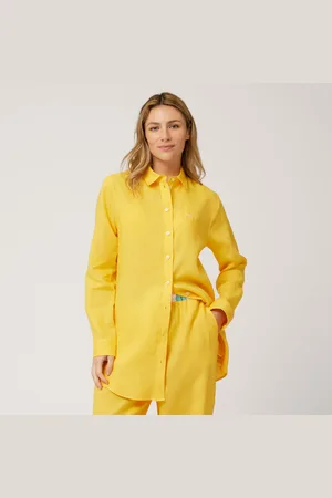 HARMONT&BLAINE Camisa larga de lino, , Tamaño: 40