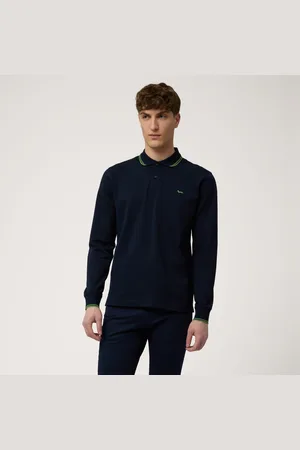 HARMONT&BLAINE Polo de manga larga de algodón, , Tamaño: XXL