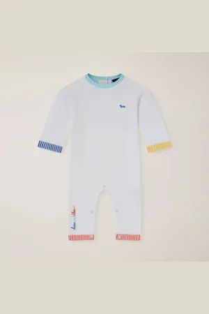 HARMONT&BLAINE Pelele de hilo con bordes multicolores, , Tamaño: 1M