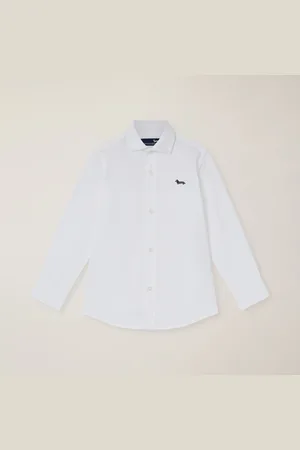 HARMONT&BLAINE Camisa de color liso con cuello francés, , Tamaño: 12M