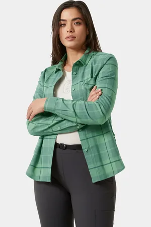 Helly Hansen Lokka Organic Flannel Long Sleeve Shirt Mujer L