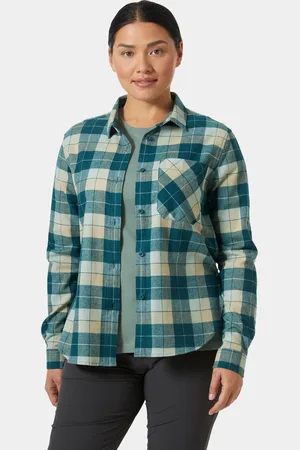Helly Hansen Lokka Organic Flannel Long Sleeve Shirt Mujer L