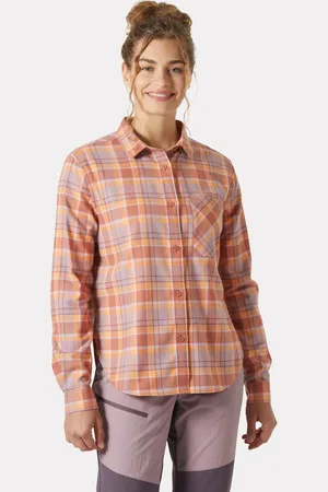 Helly Hansen Lokka Organic Flannel Long Sleeve Shirt Mujer L