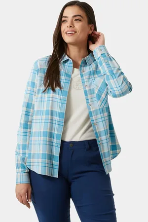 Helly Hansen Lokka Organic Flannel Long Sleeve Shirt Mujer L