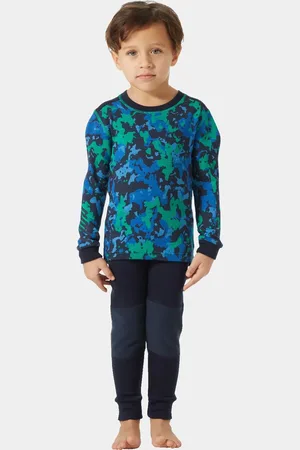 Helly Hansen Graphic Lifa® Merino Wool Base Layer Set Niño 92/2