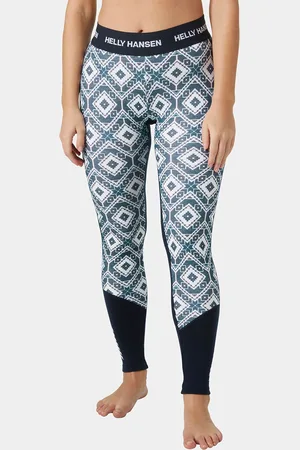 Helly Hansen Lifa® Merino Midweight Graphic Base Layer Pants Mujer L