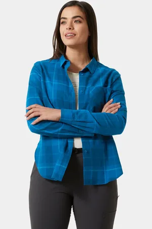 Helly Hansen Lokka Organic Flannel Long Sleeve Shirt Mujer M