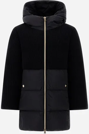 HERNO Chaqueta De Corte Acampanado De Nylon Chamonix Y Recycled Knit