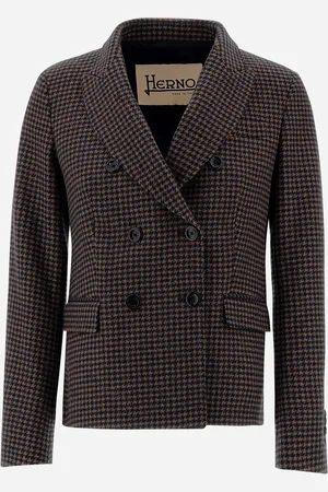 HERNO Blazer De Pied De Poule Fantasy