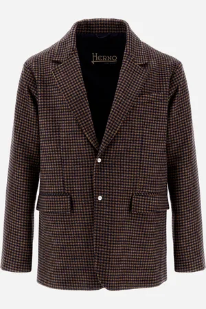 HERNO Blazer De Pied De Poule Fantasy Y Ecoage