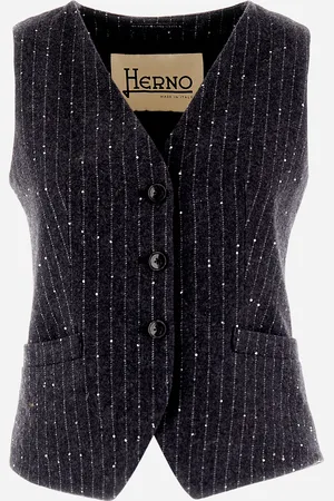 HERNO Chaleco De Twinkle Pinstriped