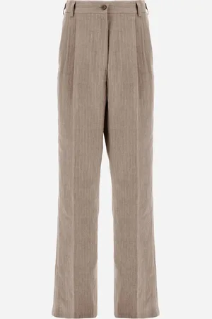 HERNO Pantalones De Linen Pinstripe