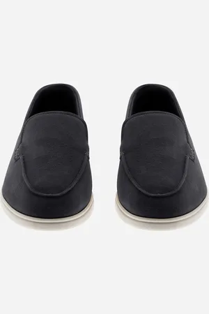 HERNO Mocasines De Suede Y Monogram