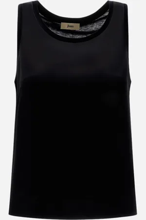 HERNO Camiseta De Tirantes De Glam Knit Effect Y Raso