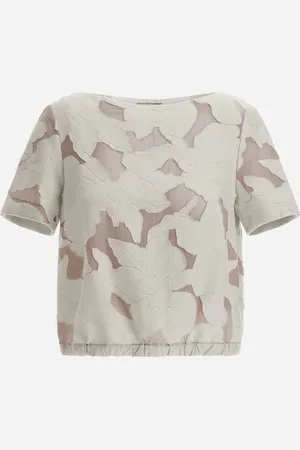 HERNO Top De Blooming Jacquard Y New Techno Tafetán