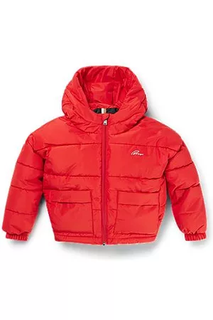 HUGO BOSS Cazadora con capucha para niños con logos grabados y estampados