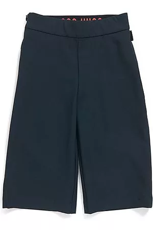 HUGO BOSS Niñas Pantalones - Pantalones de pernera ancha para niños en tejido elástico
