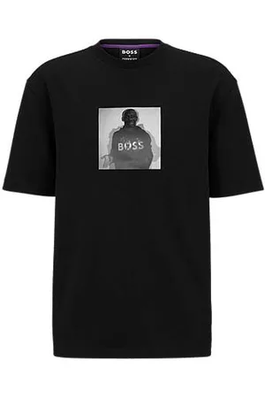 HUGO BOSS X Khaby Camiseta oversize fit de algodón con ilustración lenticular