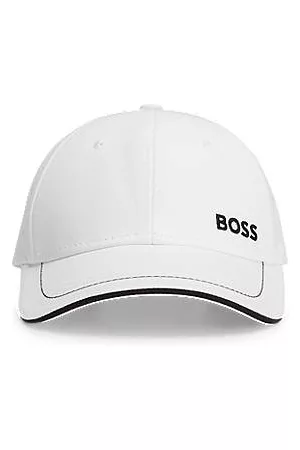 HUGO BOSS Gorra de sarga de algodón con detalle de logo