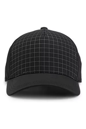 HUGO BOSS Hombre Gorras - Gorra repelente al agua con detalles calados e ilustración estampada