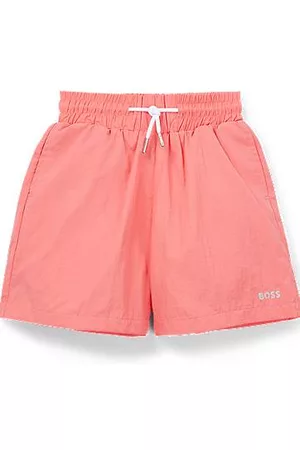 HUGO BOSS Shorts para niños con logo de efecto metalizado