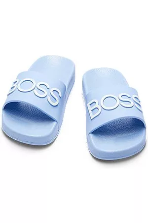 HUGO BOSS Niños Playeras - Chanclas para niños con logo en la tira