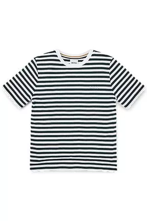 HUGO BOSS Niños Camisetas - Camiseta regular fit para niños en algodón con rayas horizontales