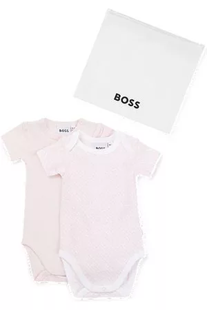 HUGO BOSS Bebé Bodies bebé - Paquete de 2 bodis para bebés en algodón elástico