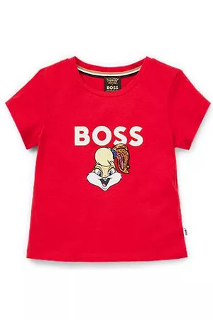 HUGO BOSS Niñas Camisetas - Camiseta para niños Looney Tunes x con ilustración de Lola Bunny