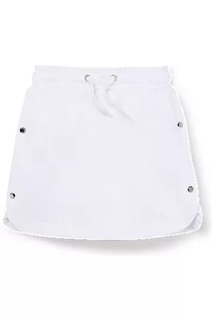 HUGO BOSS Niñas Faldas - Falda para niñas en algodón con logos grabados en los botones automáticos
