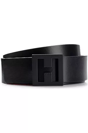 HUGO BOSS Mujer Cinturones - Cinturón reversible de piel italiana con hebilla en H