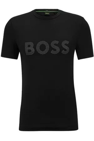 HUGO BOSS Hombre Camisetas - Camiseta slim fit con logo reflectante decorativo