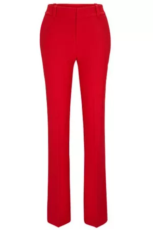 HUGO BOSS Mujer Pantalones Cortos y Bermudas - Pantalones boot cut regular fit de tejido elástico