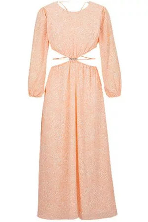 HUGO BOSS Mujer Estampados - Vestido con estampado Paisley y detalles recortados
