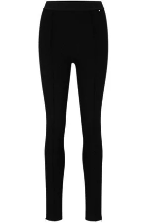 HUGO BOSS Mujer Leggings y treggings - Pantalones extra slim fit de jacquard superelástico con monogramas