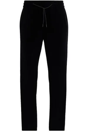 BOSS - Pantalones formales slim fit con cintura con cordón