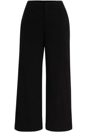 Pernera ancha de Pantalones para Mujer en color negro