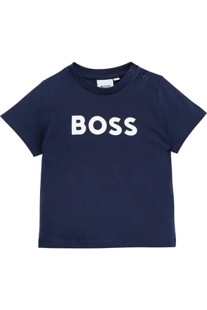HUGO BOSS Camiseta para niños en algodón con logo estampado