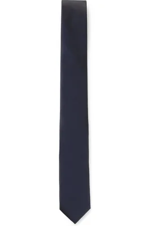 HUGO BOSS Corbata de mezcla de seda en tejido liso