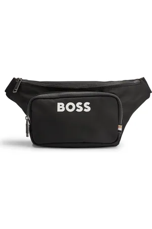HUGO BOSS Riñonera con estructura y logo en contraste