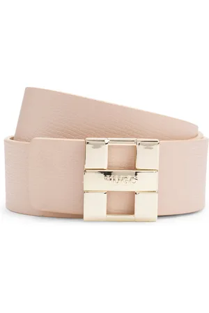 HUGO BOSS Cinturón reversible de piel italiana lisa y con grano