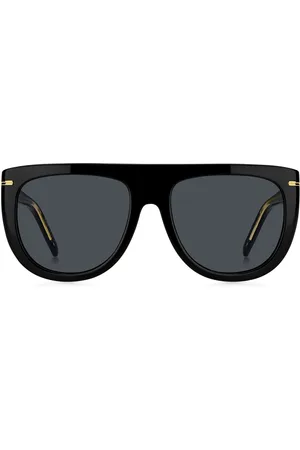 HUGO BOSS Gafas de sol de acetato con detalles metálicos dorados