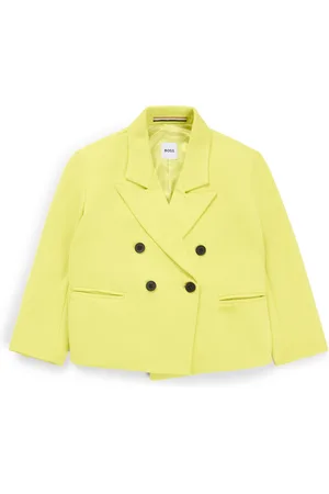 HUGO BOSS Chaqueta cruzada en tejido elástico para niños