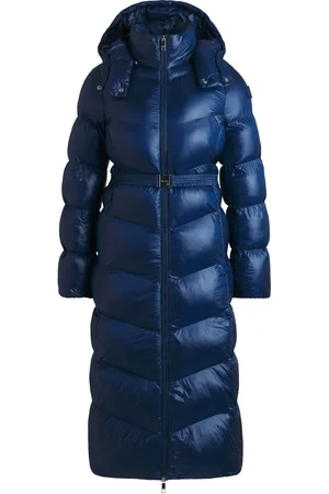 HUGO BOSS Chaqueta acolchada repelente al agua con cinturón con logo