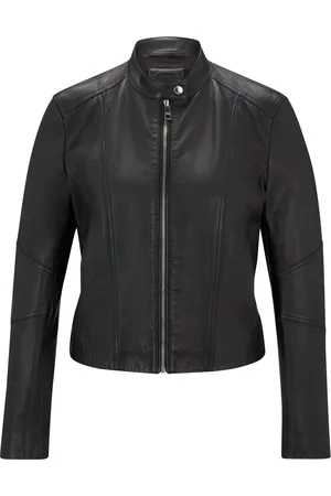 HUGO BOSS Cazadora regular fit en piel granulada