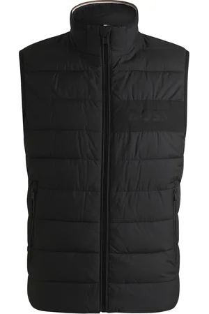 HUGO BOSS Chaleco repelente al agua con logo tonal